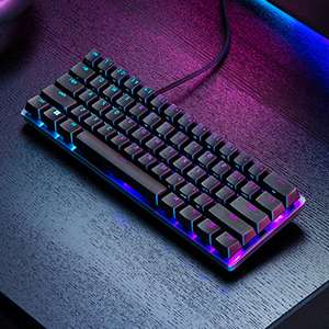 Игровая клавиатура проводная Razer Huntsman Mini, (Razer Purple)