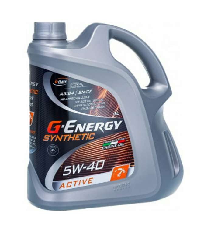 Масло моторное SyntheticActive 5W-40 4л G-Energy