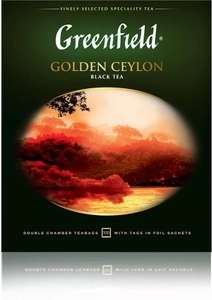 Чай в пакетиках Greenfield Golden Ceylon, черный, 100 шт
