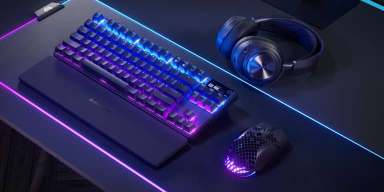 Клавитура беспроводная аналоговая SteelSeries Apex Pro TKL 2023 Wireless (OmniPoint 2.0 на датчиках холла) (цена с ozon картой)