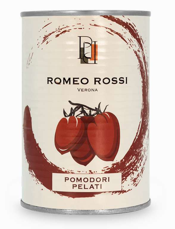Помидоры ROMEO ROSSI кусочками в томатном соке 400 г