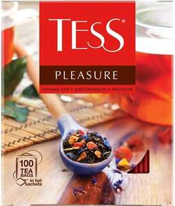 Чай черный Tess Pleasure, 100 пак. (с картой Альфа Банка, возм., не всем)