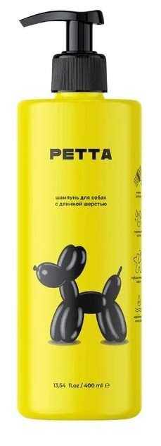 Гипоаллергенный шампунь Petta для длинношерстных собак 400 мл