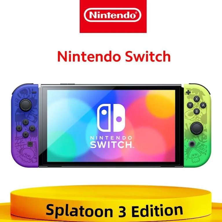 Игровая консоль Nintendo Switch Oled Splatoon 3 Edition (оплата картой озон, из-за рубежа)