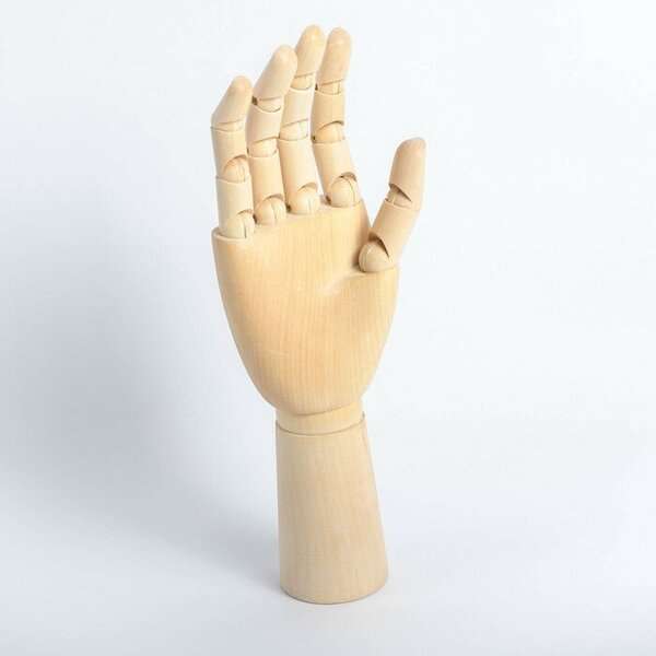Модель деревянная художественная Манекен "Рука мужская правая" 31 см (С картой  Альфа-Банка или Яндекса)