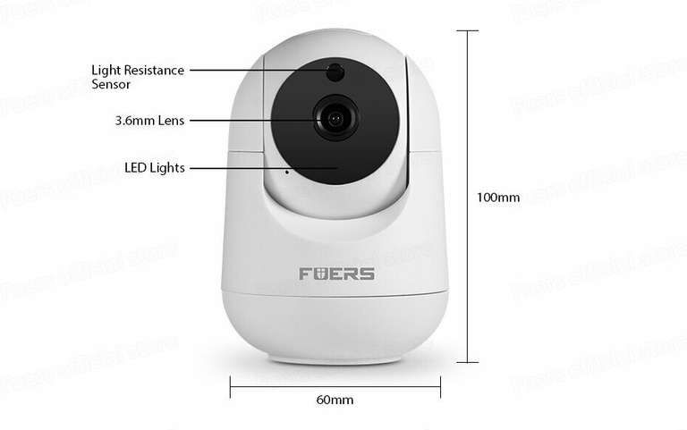 [11.11] IP-камера Fuers P162 (3MP, Wi-Fi, IR)