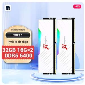 Оперативная память KingBank DDR5 6400 МГц 16x2 (32gb) 32-39-39-80 (с Озон картой, из-за рубежа)