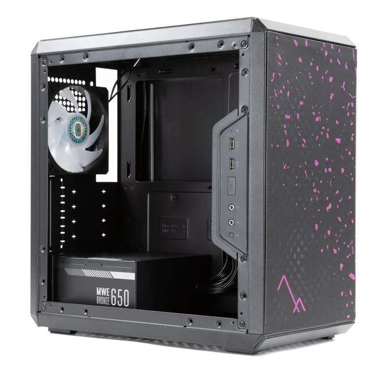 Компьютерный корпус Cooler Master MasterBox Q300L (MCB-Q300L-KANA65-SRU), блок питания 650Вт 80+ Bronze (цена по озон карте)