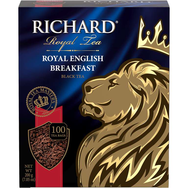 Чай Richard Royal English Breakfast черный 100 пакетиков (ещё в описании)