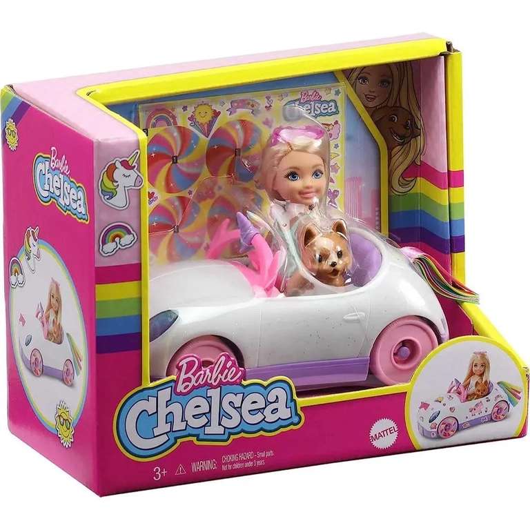 Кукла-блонд Barbie Club Chelsea (+ наклейки и аксессуары)
