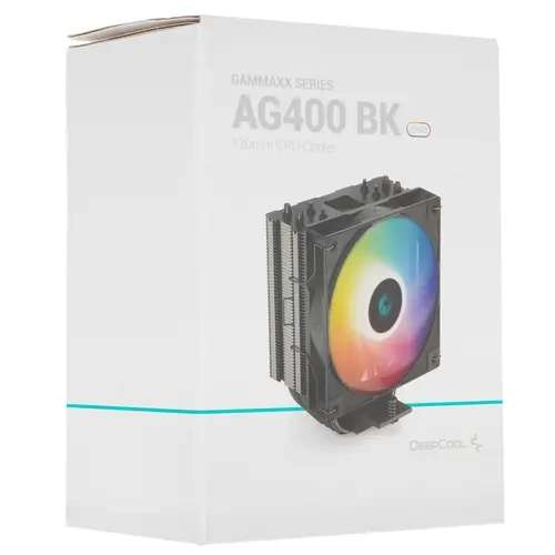 Кулер для процессора DEEPCOOL AG400 BK ARGB [R-AG400-BKANMC-G-2]