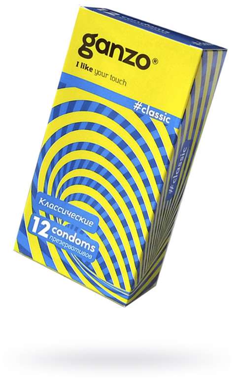 Ganzo Классические презервативы с обильной смазкой Ganzo Classic - 12 шт.