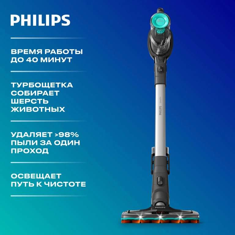 Беспроводной пылесос 2 в 1 Philips SpeedPro FC6726/01 (Цена через Сочи)