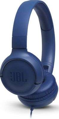 Наушники JBL Tune 500, 3.5 мм, накладные, синий