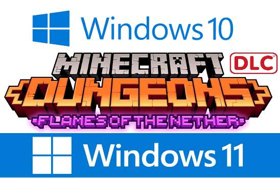 Minecraft Dungeons: Flames of the Nethe DLC - Windows 10 / 11 (требуется VPN)