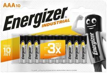Батарейки Energizer Industrial AAA-LR03, 10 шт.
