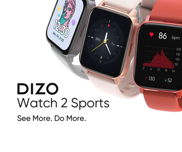 Смарт-часы DIZO Watch 2 Sports (купон на странице товара)