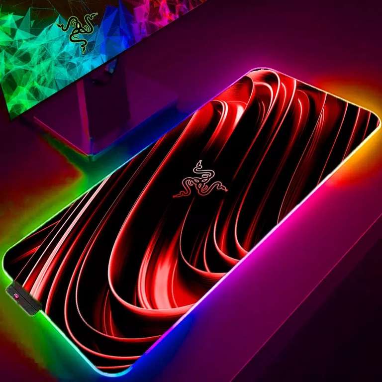 Игровой коврик для мыши с RGB-подсветкой Razer