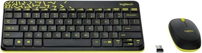 Комплект мышь + клавиатура беспроводная Logitech MK240 Nano, Российская клавиатура, черный (по Ozon карте)