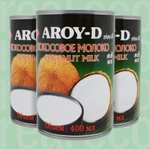 Кокосовое молоко от AROY-D, 3 банки по 400 мл. (с Озон картой)