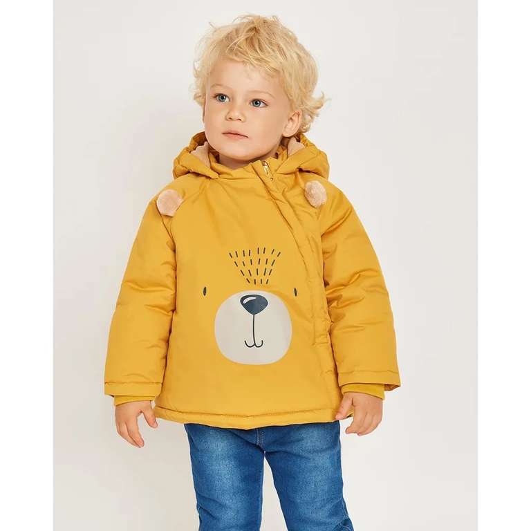Детская куртка Baby Gо для мальчиков желтая и красная, рр. 80, 86 (AW22-JR28BGib-D3, AW22-J24BGib-11)