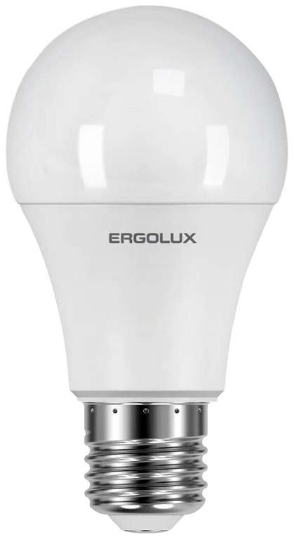 Скидка 20% на лампы и умные лампы (напр, лампа светодиодная Ergolux 14459, E27, A60, 11 Вт, 4500 К за 38₽)