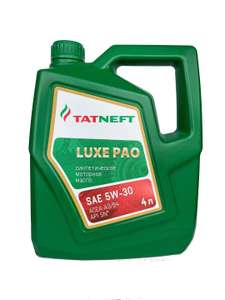 Моторное масло TATNEFT LUXE PAO 5W-30 синтетическое 4 л