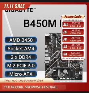 Материнская плата GIGABYTE B450M K