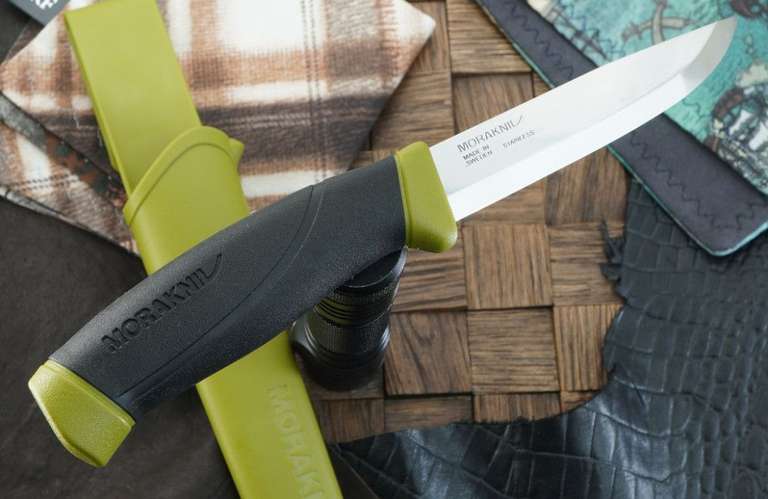 Нож Morakniv Companion нержавеющая сталь, новый цвет (с Озон картой)