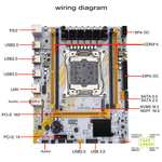 Комплект LGA 2011-3 Материнская плата + процессор + оперативка (QIYIDA X99, Xeon E5 2640 V3 - DDR4 16 Гб (2 шт. 8 ГБ) 3200 МГц
