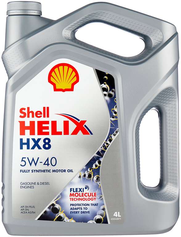 Синтетическое моторное масло Shell 5w40 hx8 4 л