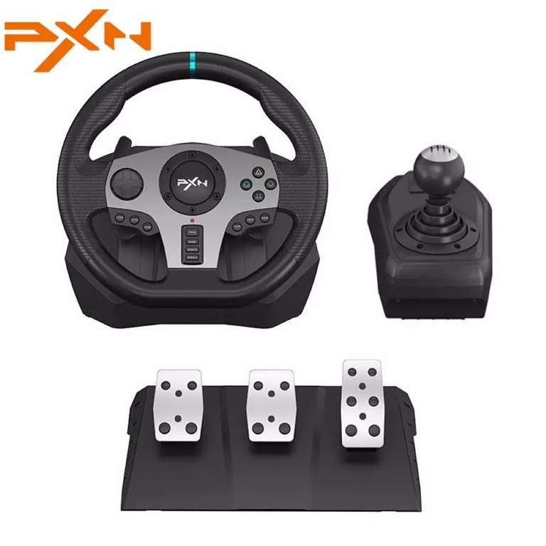 Игровое рулевое колесо PXN V9 Volante для ПК, игровое гоночное колесо для PS4/PS3/Xbox One/Android TV/Nintendo Switch/Xbox Series S/X