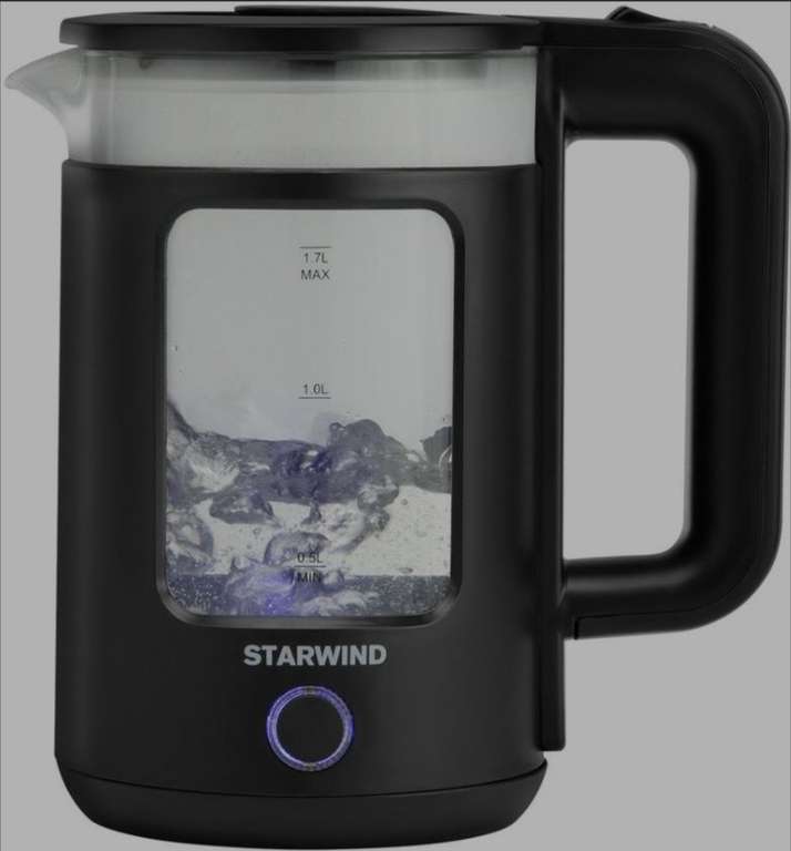 Электрический чайник Starwind 1800Вт, стекло