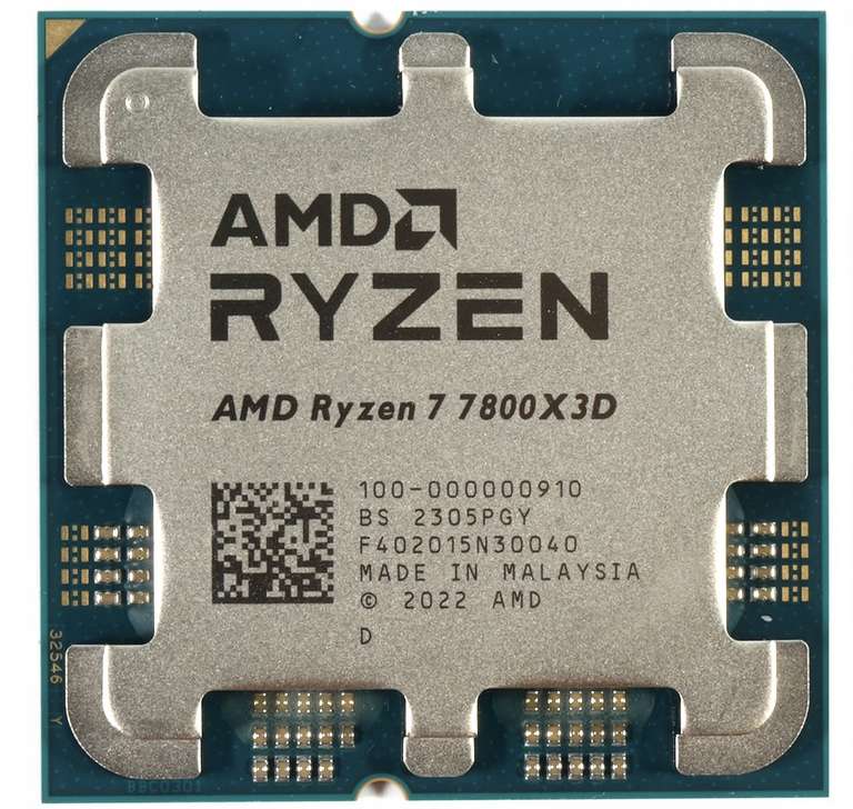 Процессор AMD Ryzen 7800X3D - 34 186р (по Ozon карте, из-за рубежа)