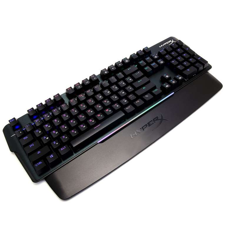 Клавиатура игровая проводная HyperX Alloy MKW100 (механическая, 104 клавиши, Red Switch, Skeleton, RGB, алюминий)