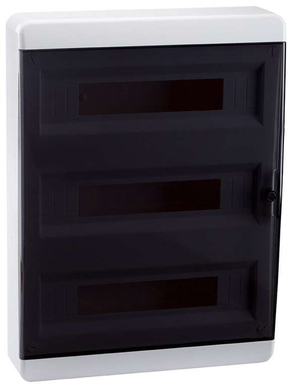 Бокс ЩРН-П 54 IP40 прозрачная черная дверца OptiBox P-BNK-2-54-IP40 КЭАЗ щрнп