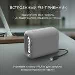 Беспроводная портативная колонка HARTENS HSP-1001 (5 Вт, с Bluetooth и радио, поддержка micro-SD карт и USB-накопителей)