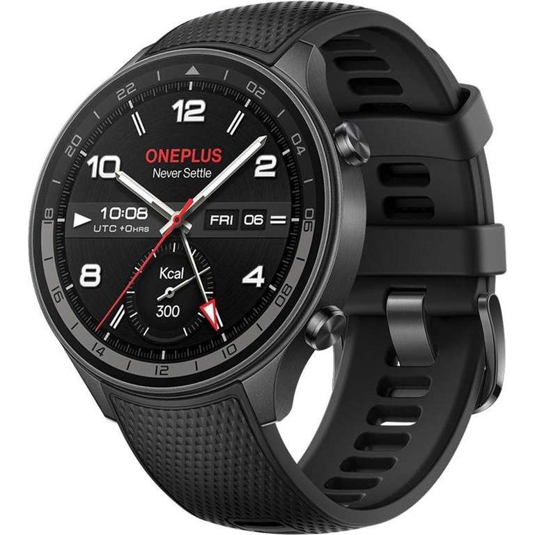 Умные часы OnePlus Watch 2R, глобальная версия, 1,43 AMOLED Snapdragon W5, Google Wear OS 4, NFC (из-за рубежа, с картой ozon)