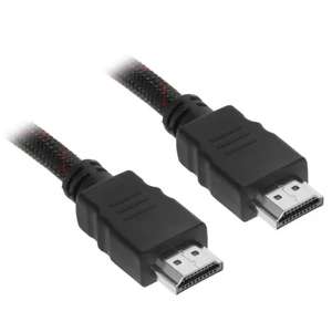 Скидка на HDMI кабели Rombica (1-5м) в оплетке, например 1м - 250р, 5м - 550р