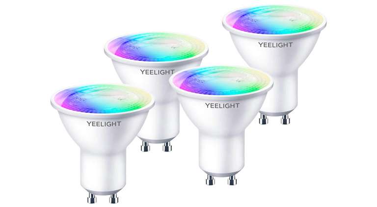 Yeelight Умная лампочка Yeelight GU10 Smart bulb (Multicolor) - упаковка 4 шт.