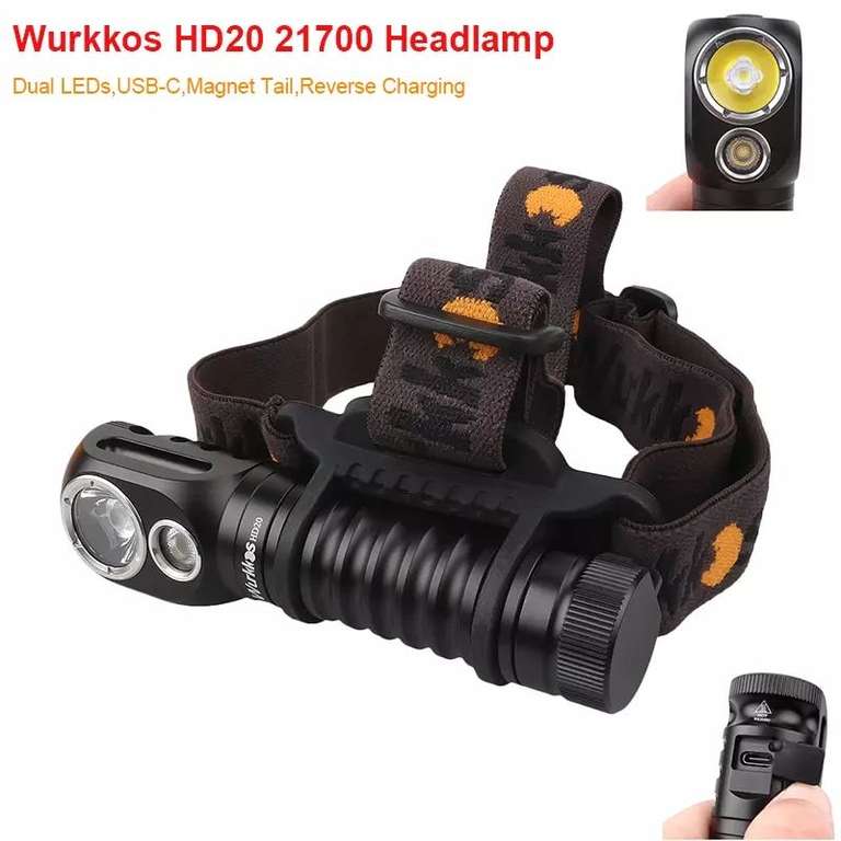 Налобный фонарь Wurkkos HD20