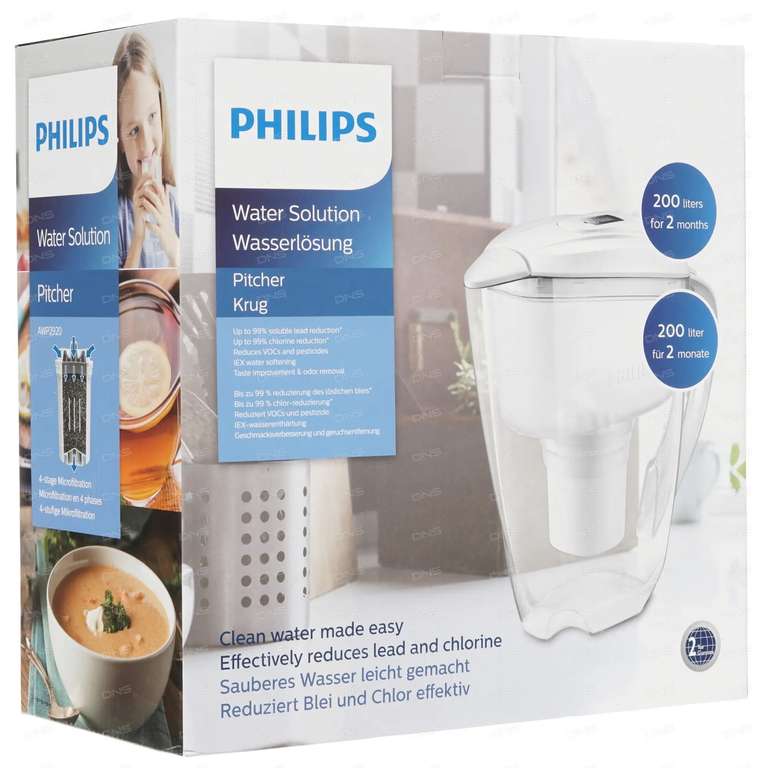 Фильтр-кувшин Philips AWP2920/10, 3 л.
