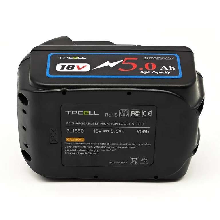 Аккумулятор TPCELL BL1850, 18V, 5Ah (с Озон картой, из-за рубежа)