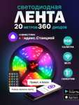 Светодиодная лента RGB с ЯНДЕКС АЛИСОЙ 20 метров (10м. и 15м. в описании)
