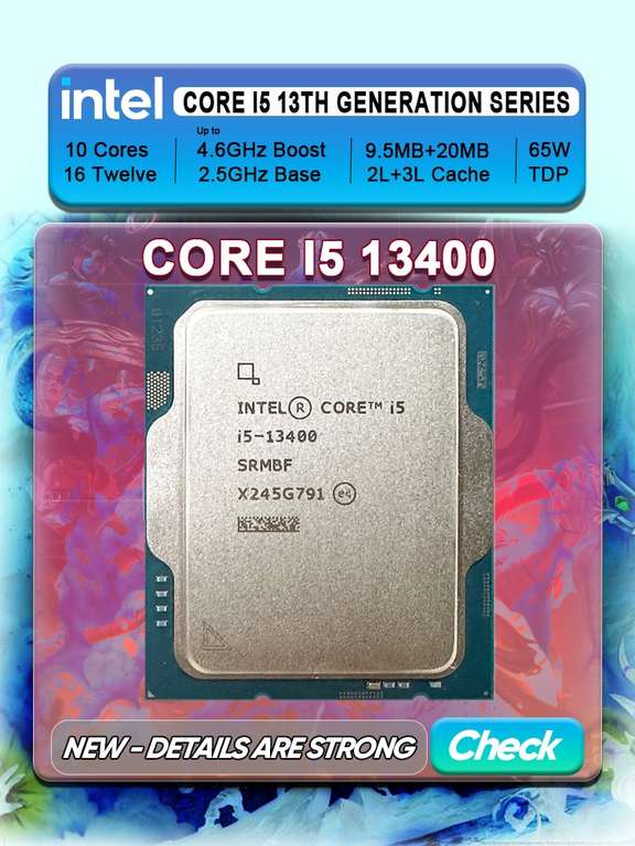 Процессор Intel Core i5 13400 (10/16 ядер, 4,60ГГц, LGA1700, UHD-730)
