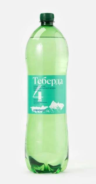 Лечебная вода Самокат Теберда-4, с газом 1,5 л