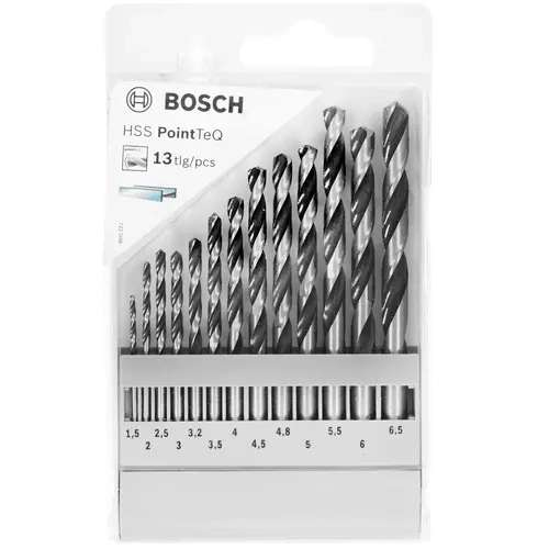 Набор сверл по металлу Bosch HSS PointTeQ 2608577349, 13 шт. + др. наборы оснастки Bosch со скидкой