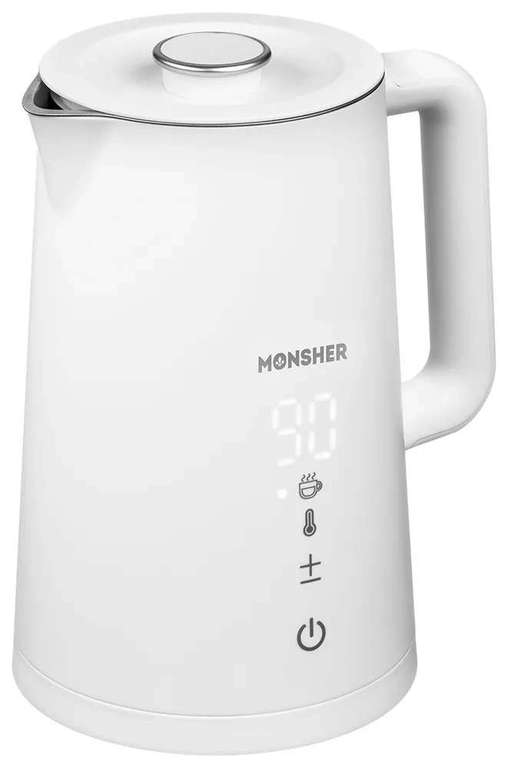 Электрический чайник Monsher MK 502 (черный и белый)