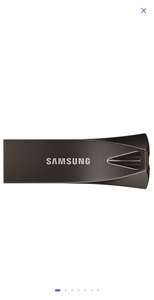 Флешка Samsung BAR Plus 128ГБ Black (MUF-128BE4/APC) USB 3.1 (Возврат 30% по SberPay)
