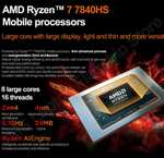 Ноутбук Lenovo Xiao Xin Pro 14 ультра АМD Ryzen7 7840 HS Radeon 780M, Windows 11 , 32 Гб, 1Тб, 120 Гц